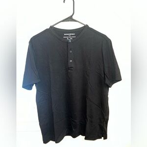 Black Henley short sleeve t-shirt, never worn.